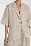 Relaxed Fit Blazer and Pants Set