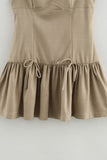 Sleeveless Flare Hem Casual Dress
