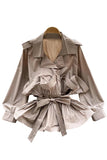 Ruffled Tie-Waist Blouse