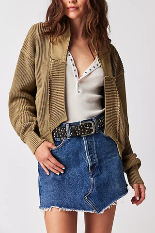 Open-Front Cozy Knit Cardigan