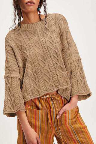 Cable-Knit Sweater