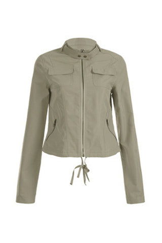 Zip-Front Casual Jacket
