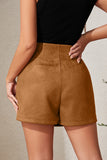 Asymmetric Ruched Wrap Skirt