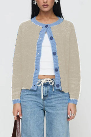 Button-Up Knit Cardigan