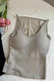 Lace-Back Tank Top
