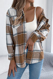 Stylish Plaid Button-Up Jacket