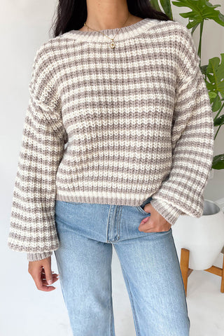 Striped Knit Sweater