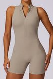 Sleeveless Zip Front Romper