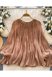 Flowy Pleated Blouse