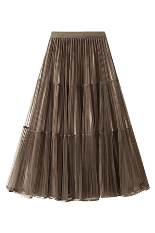 Elegant Layered Maxi Skirt