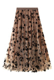 Floral Chiffon Maxi Skirt