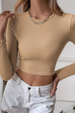 Long Sleeve Cropped T-Shirt