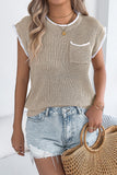 Sleeveless Knit Tank Top