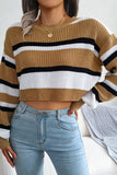 Stripe Pattern Pullover Sweater