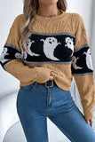 Playful Ghost Knit Sweater