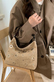 Eyelet-Detail Shoulder Bag