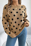 Polka Dot Knit Sweater