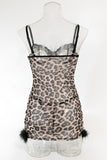 Leopard Print Slip Dress