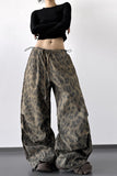 Animal Print Relaxed Casual Pants
