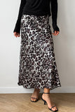 Leopard Print Skirt with Flowing Silhouette