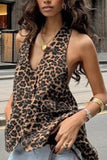 V-Neck Leopard Print Camisole
