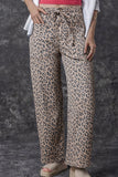 Leopard Print Straight-Leg Jeans