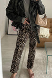 Leopard Print Casual Pants