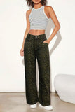 Relaxed Fit Printed Straight Jeans
