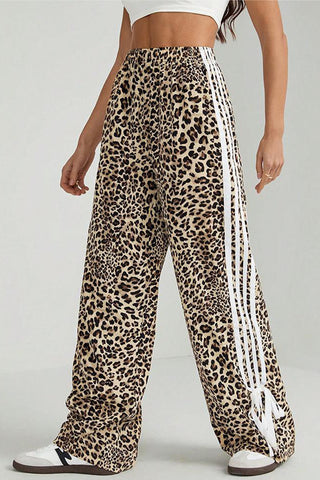 Stylish Leopard Print Casual Pants