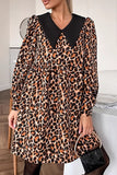 Leopard Print Casual Dress