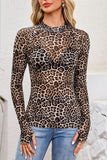 Floral Mesh Long Sleeve Top
