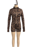 Zip-Front Long-Sleeve Shorts Set