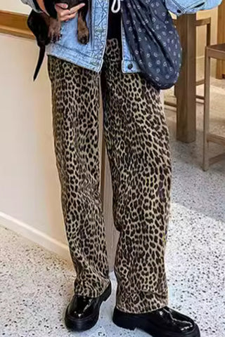 Stylish Leopard Casual Pants