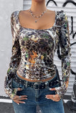 Urban Camouflage Long Sleeve Top