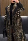 Animal Print Wrap Jacket