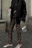 Leopard Print Casual Pants