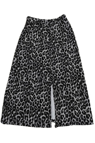 Leopard Print Midi Skirt