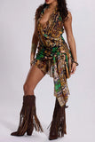 Halter Neck Casual Dress