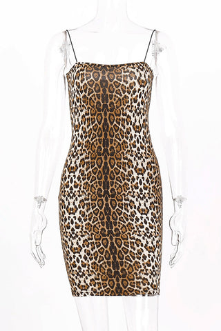 Strappy Animal Print Night Dress
