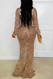 Plunge-Front Wrap Maxi Dress