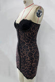 Strapless Lace Trim Mini Dress