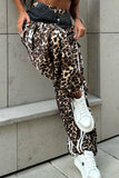 Trendy Leopard Print Casual Pants