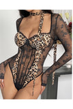Lace Long-Sleeve Bodysuit