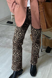 Animal Print Casual Pants