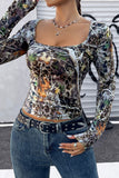 Urban Camouflage Long Sleeve Top
