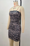 Strapless Patchwork Mini Dress