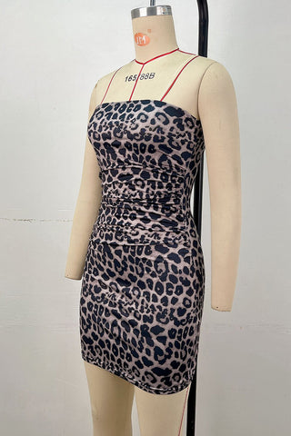 Strapless Patchwork Mini Dress