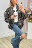 Bold Leopard Print Bomber Jacket