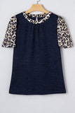 Animal Print Sleeve T-Shirt