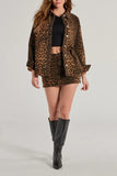 Leopard Print Denim Jacket